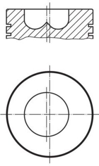 Поршень MAHLE / KNECHT 009 90 00 (фото 1)