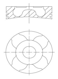 Поршень MAHLE / KNECHT 0123000 (фото 1)