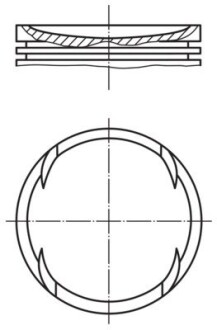 Поршень MAHLE / KNECHT 028 PI 00120 002 (фото 1)