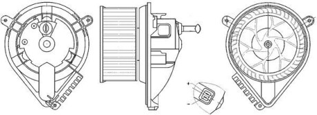 Моторчик пічки MAHLE / KNECHT AB 271 000S