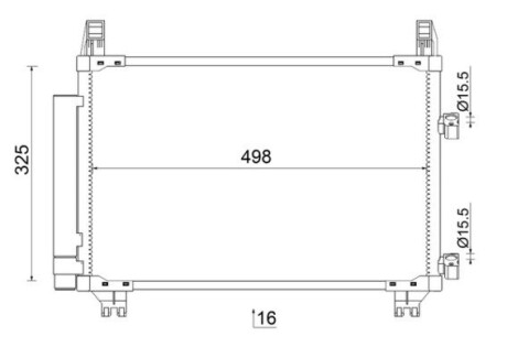 Радiатор кондицiонера MAHLE / KNECHT AC 793 000S