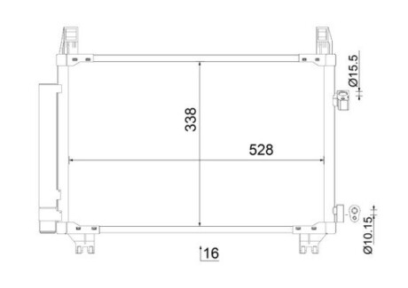 Радiатор кондицiонера MAHLE / KNECHT AC 806 000S