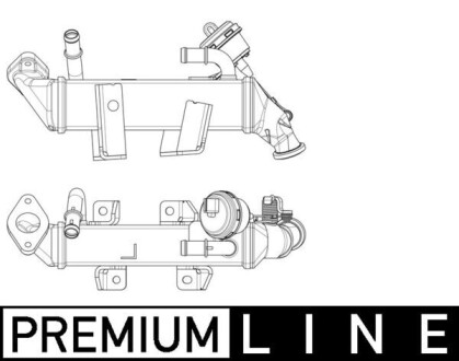 Радіатор рециркуляції відпрацьованих газів MAHLE / KNECHT CE 19 000P