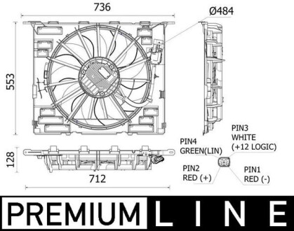 Вентилятор MAHLE / KNECHT CFF 535 000P (фото 1)