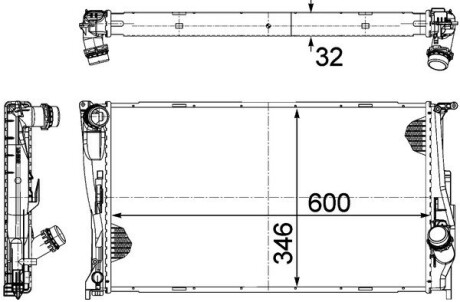 Радіатор охолодження MAHLE / KNECHT CR 1084 000P