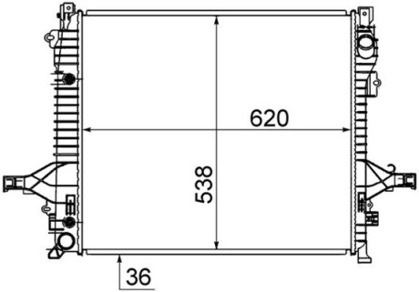 Радіатор охолодження MAHLE / KNECHT CR 1191 000S