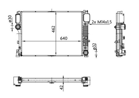 Радіатор охолодження MAHLE / KNECHT CR 38 000S