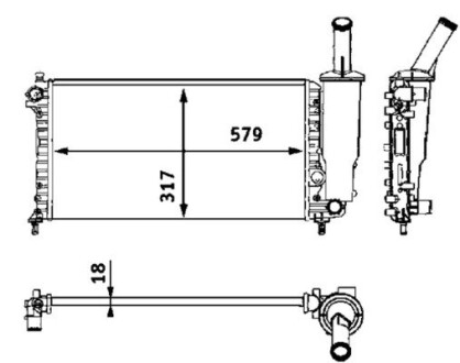 Радиатор MAHLE / KNECHT CR 552 000S (фото 1)