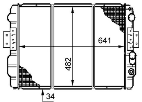 Радіатор охолодження MAHLE / KNECHT CR 633 000S