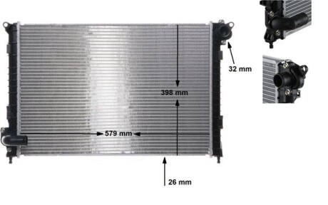 Радіатор охолодження MAHLE / KNECHT CR 983 000S