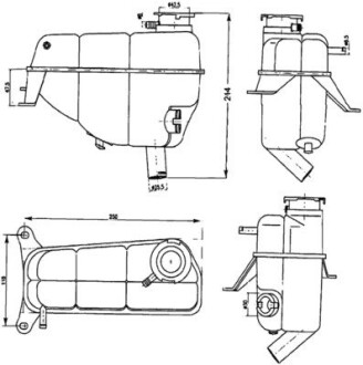 Розширювальний бачок MAHLE / KNECHT CRT 121 000S (фото 1)