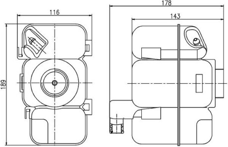 Бачок розширювальний радіатора VOLVO S60/S80/V70/XC70 99-10 MAHLE / KNECHT CRT 206 000S