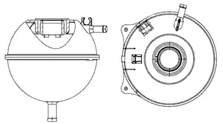 Бачок розширювальний радіатора T4 91-03 MAHLE / KNECHT CRT 23 000S