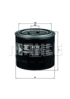 Паливний фільтр MAHLE / KNECHT KC99