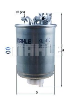 Паливний фільтр MAHLE / KNECHT KL410