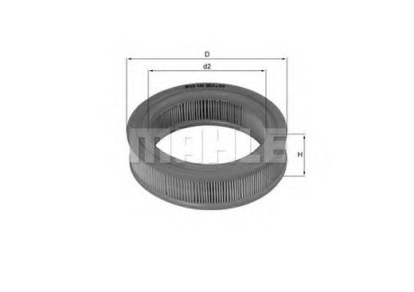 Повітряний фільтр MAHLE / KNECHT LX144 (фото 1)