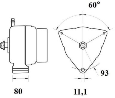 Генератор MAN D2866LF/D2876LF MAHLE / KNECHT MG 795