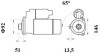 Стартер, 24V 5,50KW Z12 MAHLE / KNECHT MS 758 (фото 2)