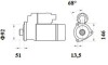 Стартер, 24V 5,50KW Z12 MAHLE / KNECHT MS 778 (фото 2)