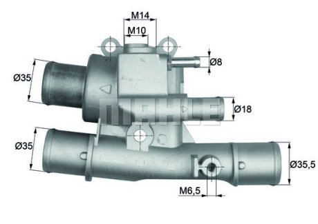 Термостат, охлаждающая жидкость MAHLE / KNECHT TI 124 88 (фото 1)