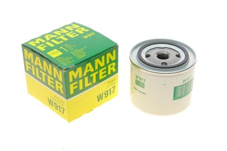 Фільтр масляний двигуна (вир-во) MANN W 917 (фото 1)
