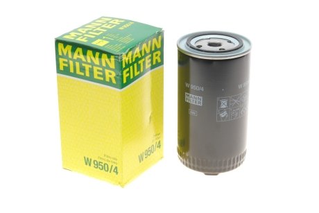 Фільтр масла T4 2.4D/2.5TDI 91-03/LT 2.4D 88-96 MANN W 950/4 (фото 1)