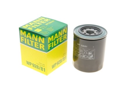 Фільтр масляний двигуна (вир-во) MANN WP 928/81 (фото 1)