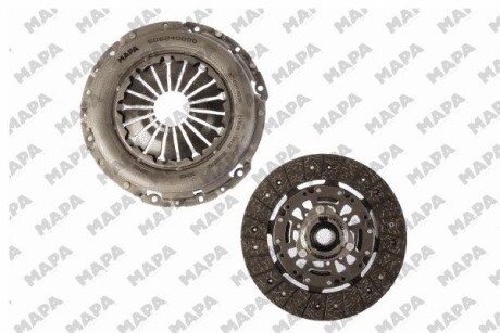 К-кт зчеплення 240mm VAG 1.9TDI 4motion 77kw 08-10/2.0TDI 103kw 07-10 MAPA 006240709