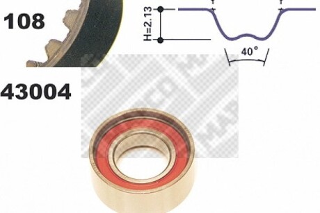 Комплект пасу ГРМ MAPCO 23004