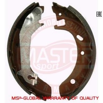 Тормозные колодки задние 203x38 Ford Mondeo 93- (диаметр барабана 8") MASTER SPORT 03013702722-SET-MS