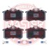 Тормозные колодки задние (17.2mm) VWGolf/Vento1,8/2,0GTi;2,8VR6 8/92-;Peugeot405 MASTER SPORT 13046028192N-SET-MS (фото 1)