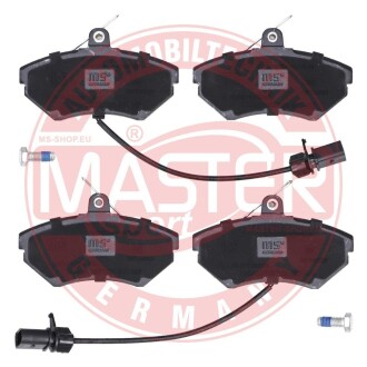 Тормозные колодки передние дат(19.4mm) Audi A4, VW Passat 1.6/1.8-20V/1.9TDI 97- MASTER SPORT 13046028372N-SET-MS