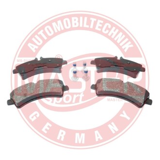 Тормозные колодки задние (20.8mm) MB208D-314 Sprinter 906 CDI 5T 06- MASTER SPORT 13046038422N-SET-MS