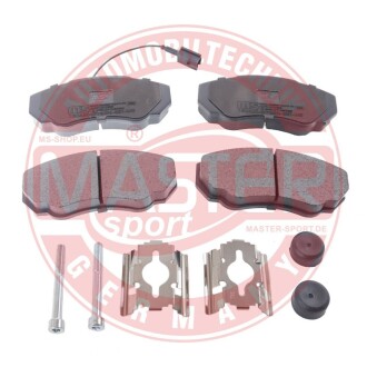 Тормозные колодки передние (19.00mm) Fiat Ducato,Citroen,Peugeot Boxer 02- MASTER SPORT 13046049782N-SET-MS