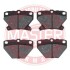 Тормозные колодки задние (14.0mm) Toyota Yaris 99-,Corolla 01- MASTER SPORT 13046058122N-SET-MS (фото 2)