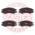 Тормозные колодки передние (16.5mm) Mitsubishi Pajero 94-, L400 98-, L200 94- MASTER SPORT 13046058902N-SET-MS (фото 1)