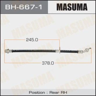 Шланг тормозной (BH-667-1) MASUMA BH6671 (фото 1)