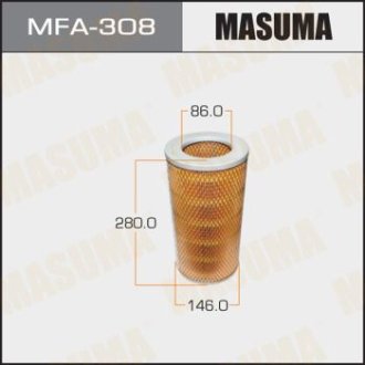 Фильтр воздушный A-185 (MFA-308) MASUMA MFA308 (фото 1)