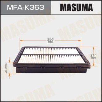 Фильтр воздушный (MFA-K363) MASUMA MFAK363 (фото 1)
