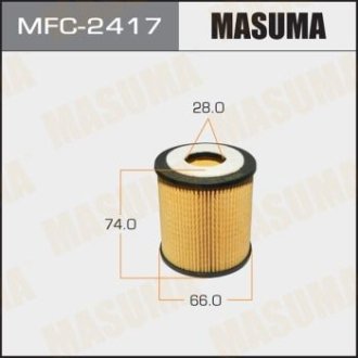 Фильтр масляный (вставка) Ford Focus (05-15), Mondeo (07-) D 2.0, 2.2/ Mazda 6 (02-10) 1.8, 2.0, 2.5 (MFC-2417) MASUMA MFC2417 (фото 1)