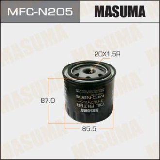 Фильтр масляный Nissan Pathfinder (10-14)/ Renault Laguna III (08-15), Scenic III (09-16) 3.0 D (MFC-N205) MASUMA MFCN205