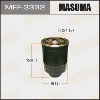 Фильтр топливный Mitsubishi L 200 (-08), Pajero Sport (-09) Disel (MFF-3332) MASUMA MFF3332 (фото 1)