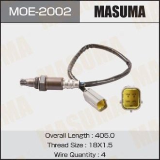 Датчик кислорода (лямбда-зонд) Nissan X-Trail (07-10) / Renault Koleos (08-16) (MOE-2002) MASUMA MOE2002 (фото 1)