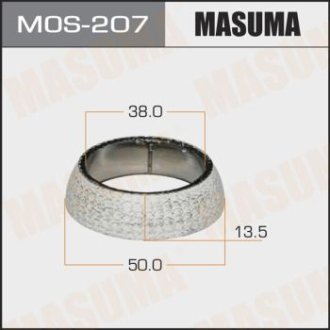 Кольцо глушителя графитовое Toyota Corolla (00-08), Prius (03-11) (38x50x13,5) (MOS-207) MASUMA MOS207