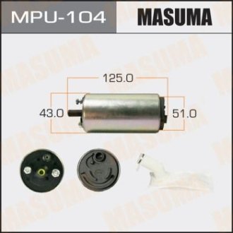 Бензонасос электрический (+сеточка) Honda/ Mazda/ Toyota (MPU-104) MASUMA MPU104 (фото 1)