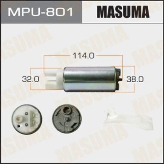 Бензонасос электрический (+сеточка) Mazda/ Mitsubishi/ Subaru (MPU-801) MASUMA MPU801 (фото 1)