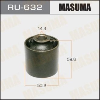 Сайлентблок заднего продольного нижнего рычага Toyota Land Cruiser Prado (02-) (RU-632) MASUMA RU632 (фото 1)