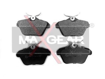 Колодки гальмівні дискові, комплект MAXGEAR 19-0433 (фото 1)