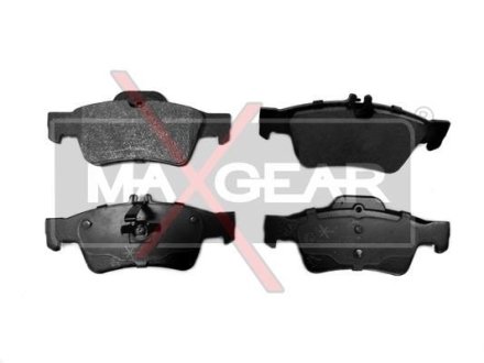 Колодки гальмівні дискові задні, комплект MAXGEAR 19-0593
