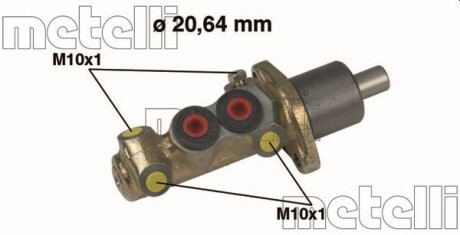 Главный тормозной цилиндр METELLI 05-0087